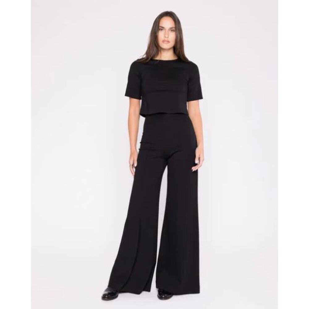 Elegant Black Wide Leg Pointe Pants size 3 S/M